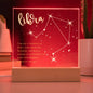 Libra Lighted Acrylic Plaque-[Heartfelt Family Gift]