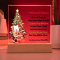 Personalized LED Christmas in Heaven Memorial Plaque - Unique Holiday Gift-[Heartfelt Family Gift]