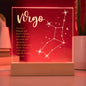 Virgo Lighted Acrylic Plaque-[Heartfelt Family Gift]