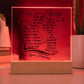 To My Wife Lighted Acrylic Plaque-[Heartfelt Family Gift]