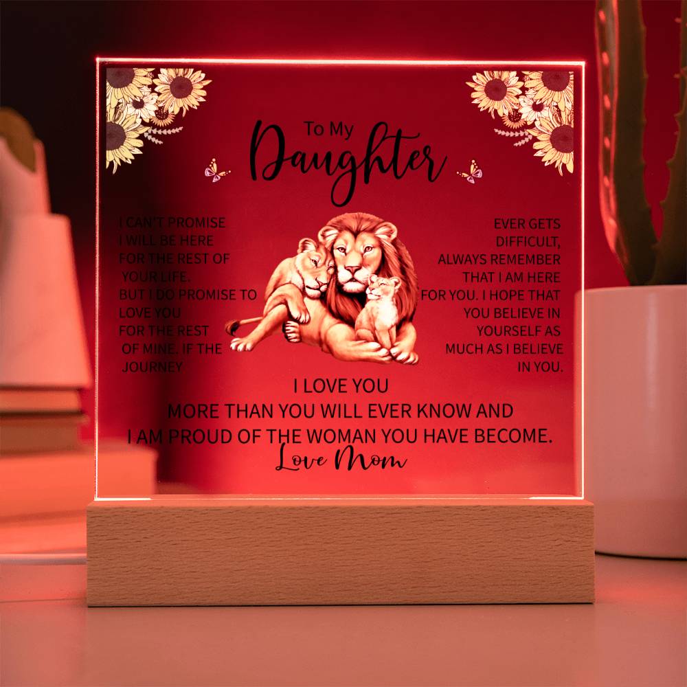 To My Daughter LED Acrylic Gift-[Heartfelt Family Gift]