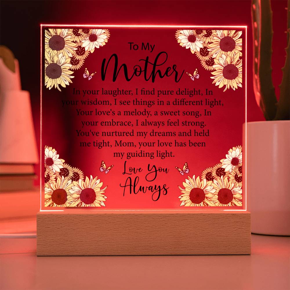To My Mother Sunflower Acrylic Gift-[Heartfelt Family Gift]