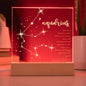 Aquarius Lighted Acrylic Plaque-[Heartfelt Family Gift]