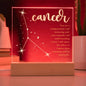 Cancer Lighted Acrylic Plaque-[Heartfelt Family Gift]