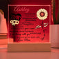 Personalized Name Sunflower Acrylic For Daughter-[Heartfelt Family Gift]