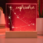 Capricorn Lighted Acrylic Plaque-[Heartfelt Family Gift]