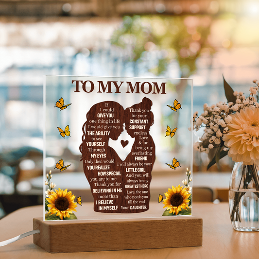 To My Mom Acrylic Plaque Gift from Daughter