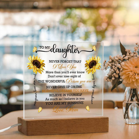 Daughter Sunflower Acrylic Plaque Gift