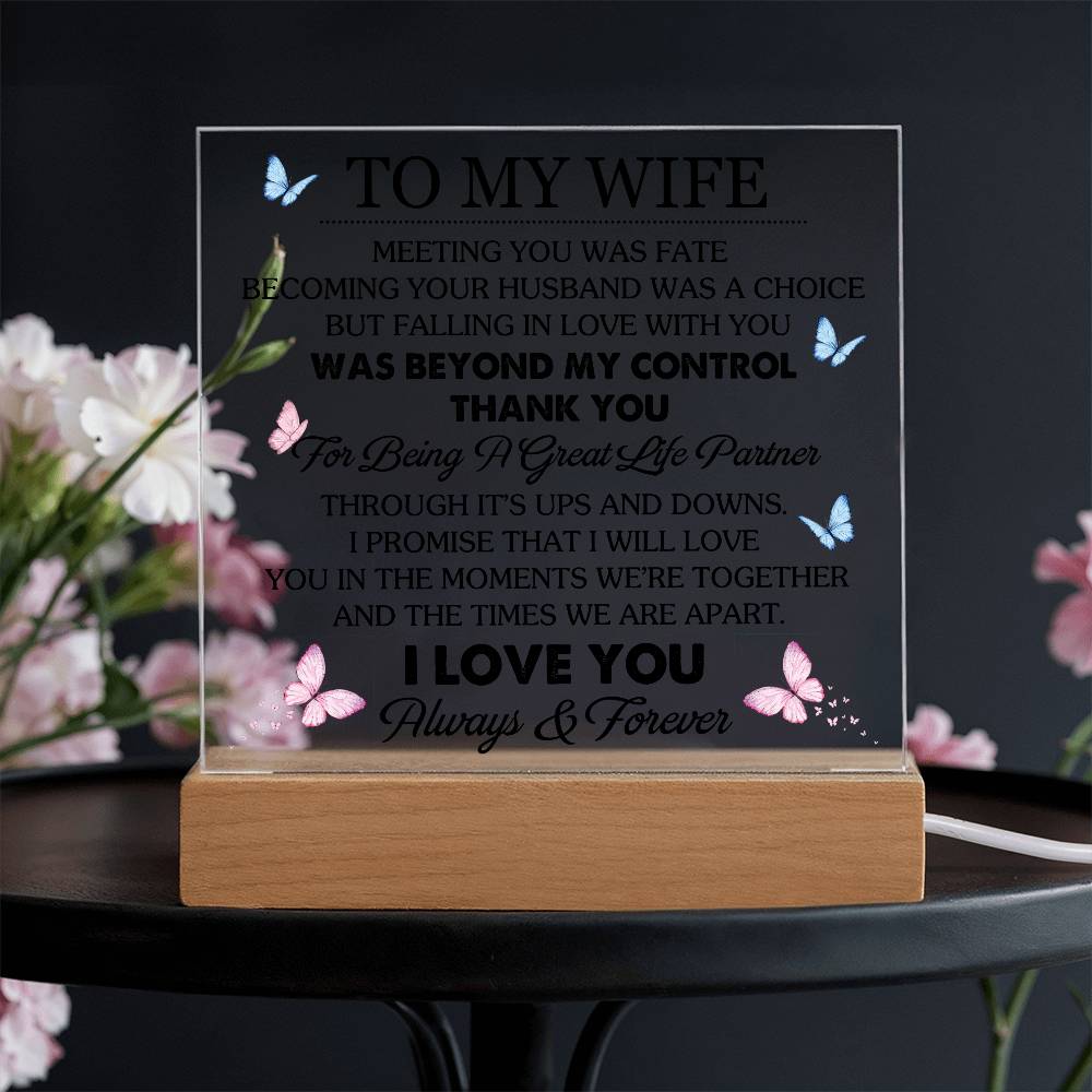 WIfe Acrylic Plaque Gift