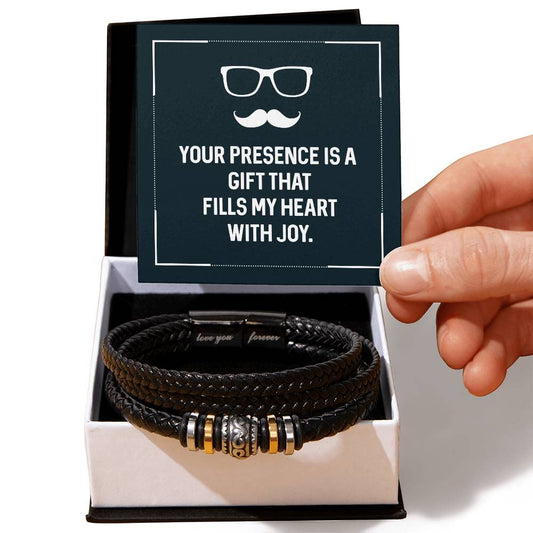 Husband Joy Love Your Forever Men's Bracelet-[Heartfelt Family Gift]