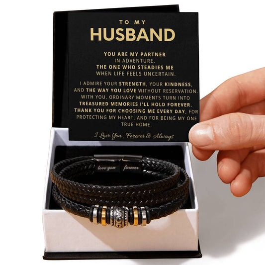 Husband Love You Forever Bracelet