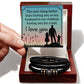 Husband Fatherhood Love Your Forever Men's Bracelet-[Heartfelt Family Gift]