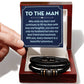 Husband - To The Man That Stole my Heart- Love Your Forever Men's Bracelet-[Heartfelt Family Gift]