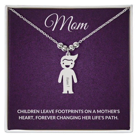 Personalized Mom Family Charms Necklace Gift-[Heartfelt Family Gift]