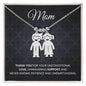 Personalized Mom Charm Necklace Gift-[Heartfelt Family Gift]