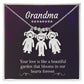 Grandma's Love Engraved Kids Charm-[Heartfelt Family Gift]