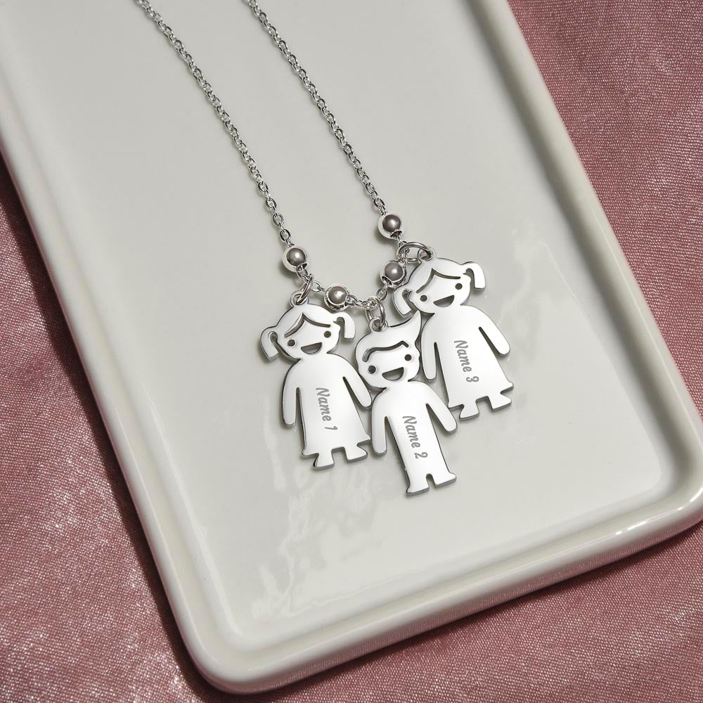 Personalized Mom Charm Necklace Gift for Grandma-[Heartfelt Family Gift]