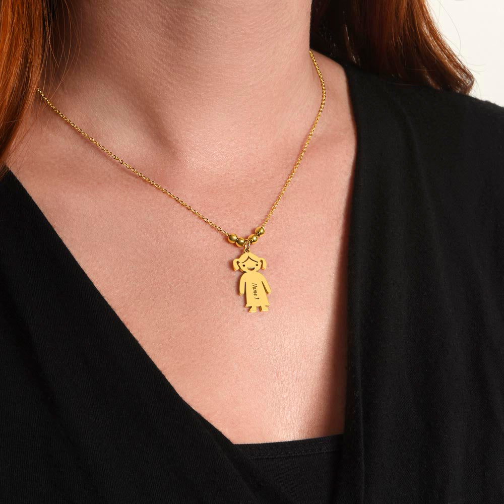 Personalized Grand kid Charm Necklace Gift for Grandma-[Heartfelt Family Gift]