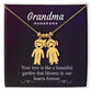 Grandma's Love Engraved Kids Charm-[Heartfelt Family Gift]