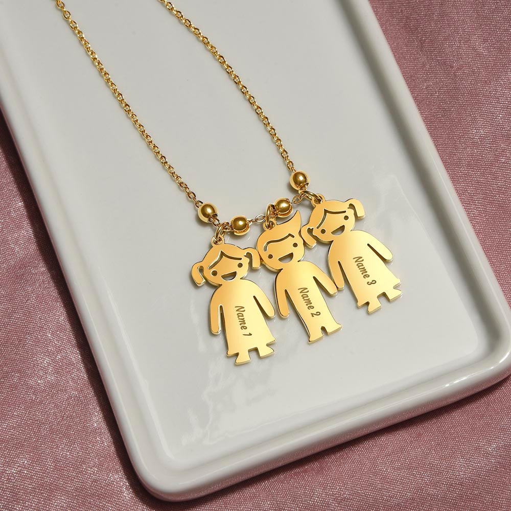 Personalized Mom Charm Necklace Gift for Grandma-[Heartfelt Family Gift]