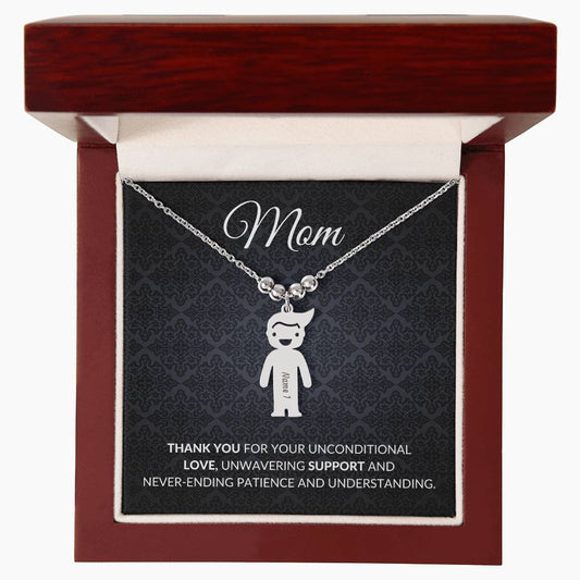 Personalized Mom Family Charms Necklace Gift-[Heartfelt Family Gift]
