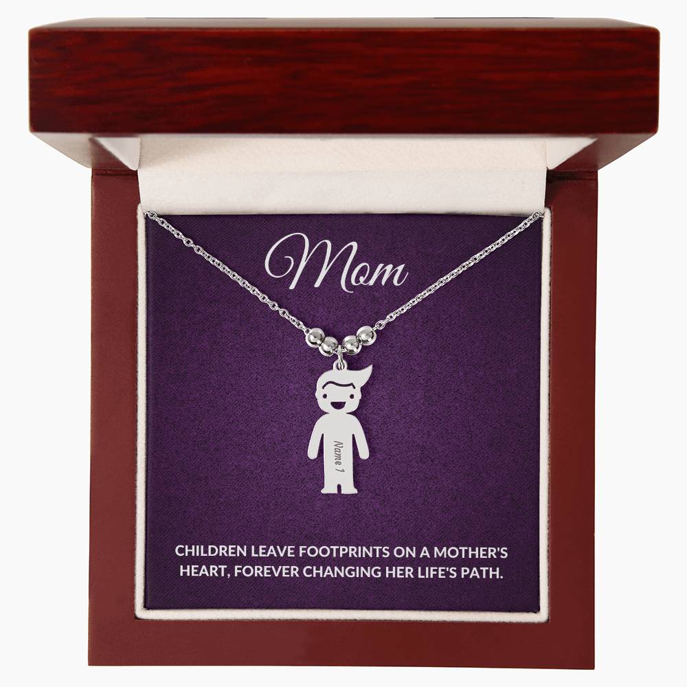 Personalized Mom Charm Necklace Gift for Grandma-[Heartfelt Family Gift]