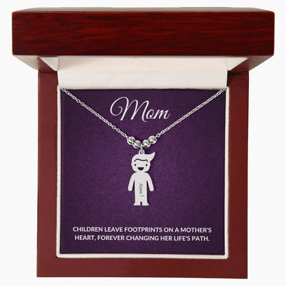 Personalized Mom Charm Necklace Gift for Grandma-[Heartfelt Family Gift]