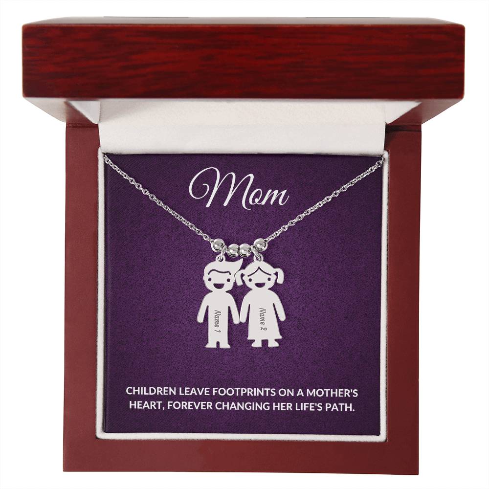 Personalized Mom Charm Necklace Gift for Grandma-[Heartfelt Family Gift]
