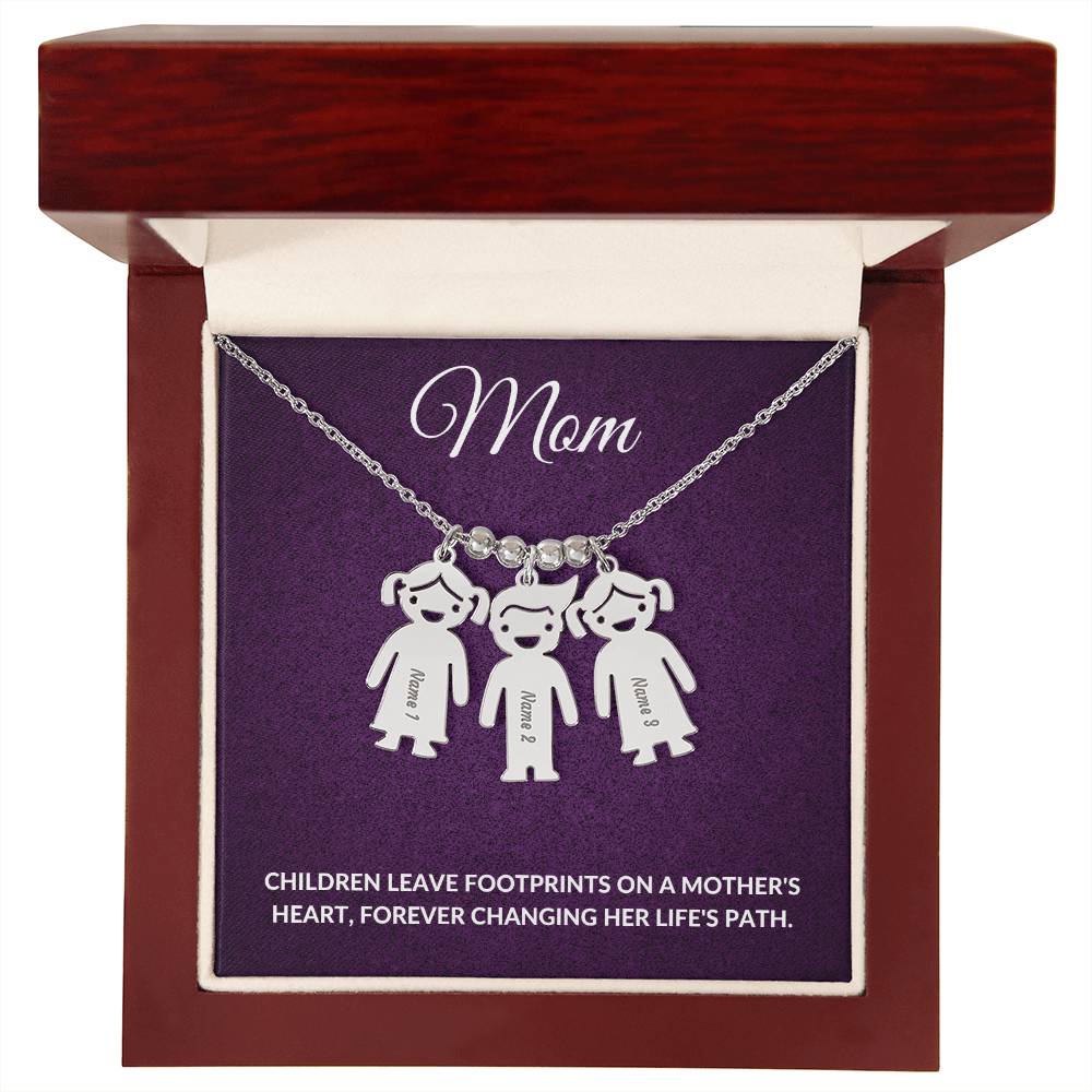 Personalized Mom Charm Necklace Gift for Grandma-[Heartfelt Family Gift]