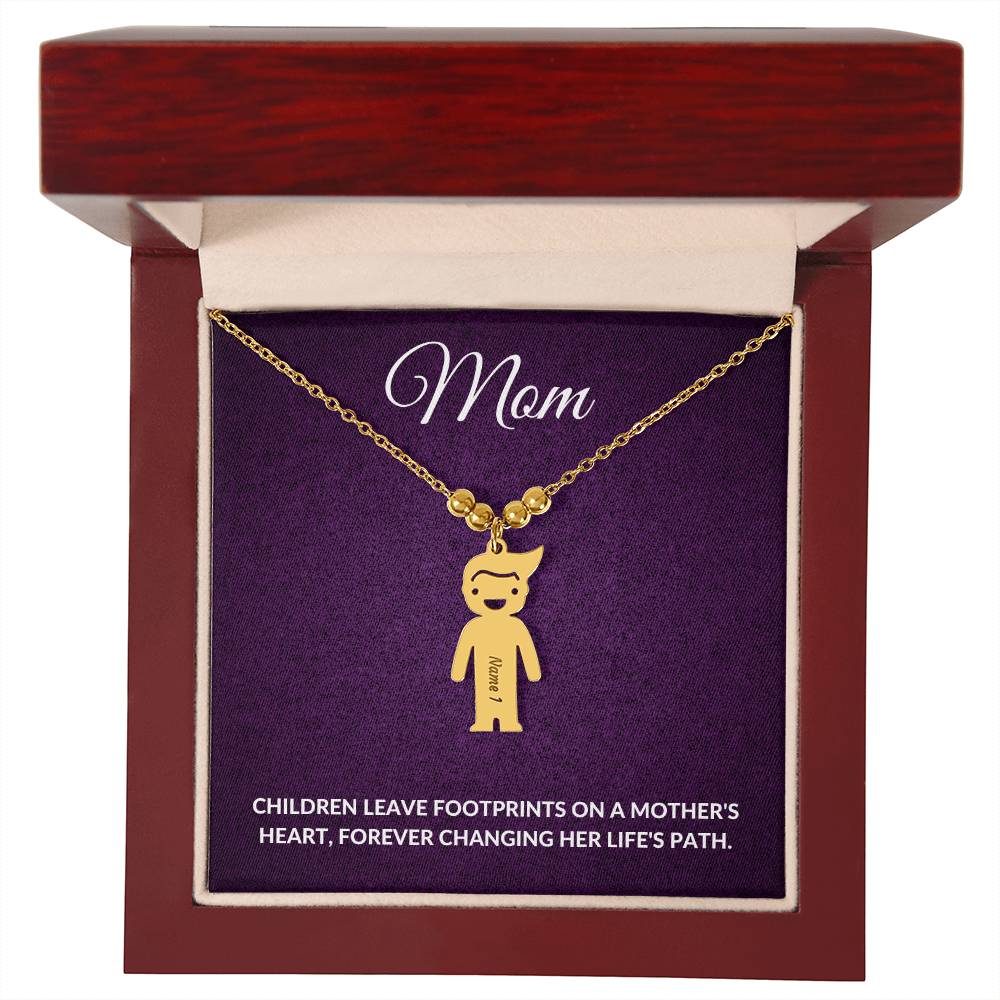 Personalized Mom Charm Necklace Gift for Grandma-[Heartfelt Family Gift]