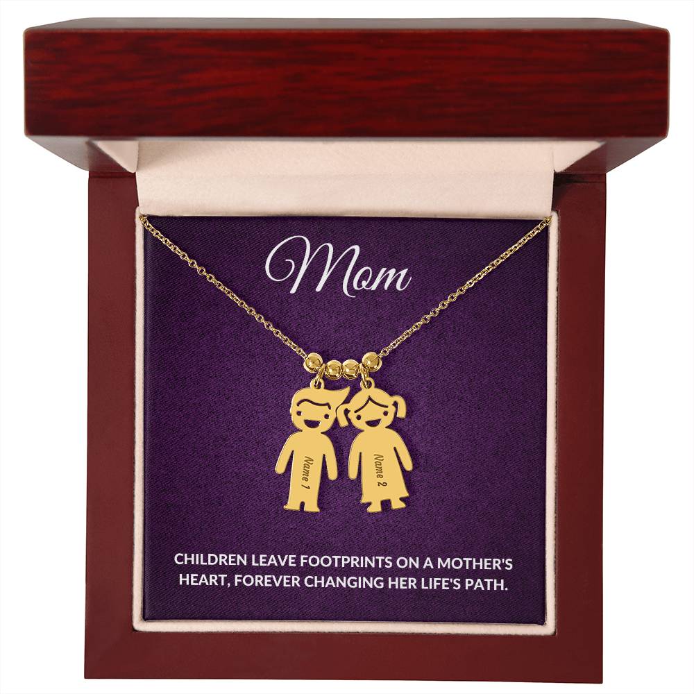 Personalized Mom Charm Necklace Gift for Grandma-[Heartfelt Family Gift]