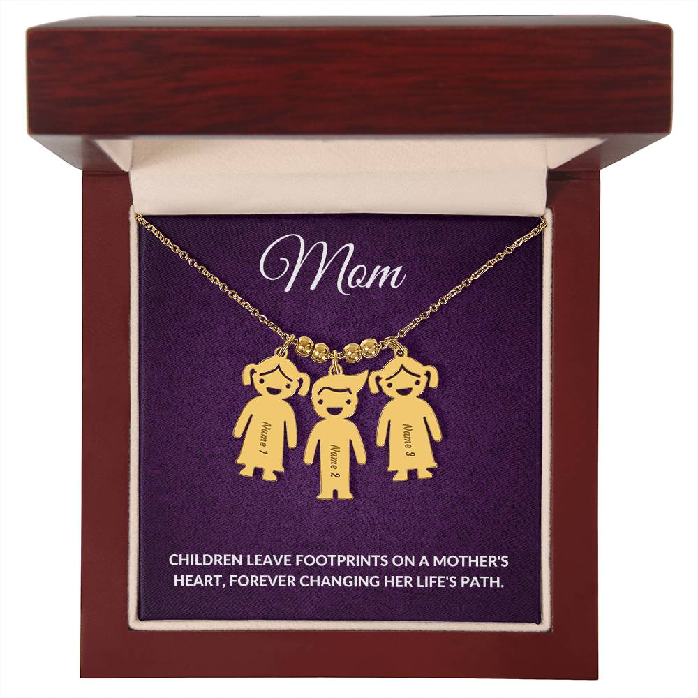 Personalized Mom Charm Necklace Gift for Grandma-[Heartfelt Family Gift]