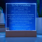 Engraved LED Plaque for Grandson - Illuminated Keepsake Gift-[Heartfelt Family Gift]