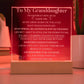 Engraved LED Plaque Gift for Granddaughter - Dance in the Rain with this Beautiful Light-[Heartfelt Family Gift]