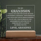 Grandson LED Plaque Engraved by Grandma - Perfect Gift for Any Occasion-[Heartfelt Family Gift]