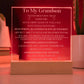 Engraved LED Plaque for Grandson - Illuminated Keepsake Gift-[Heartfelt Family Gift]