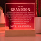 Grandson LED Plaque Engraved by Grandma - Perfect Gift for Any Occasion-[Heartfelt Family Gift]