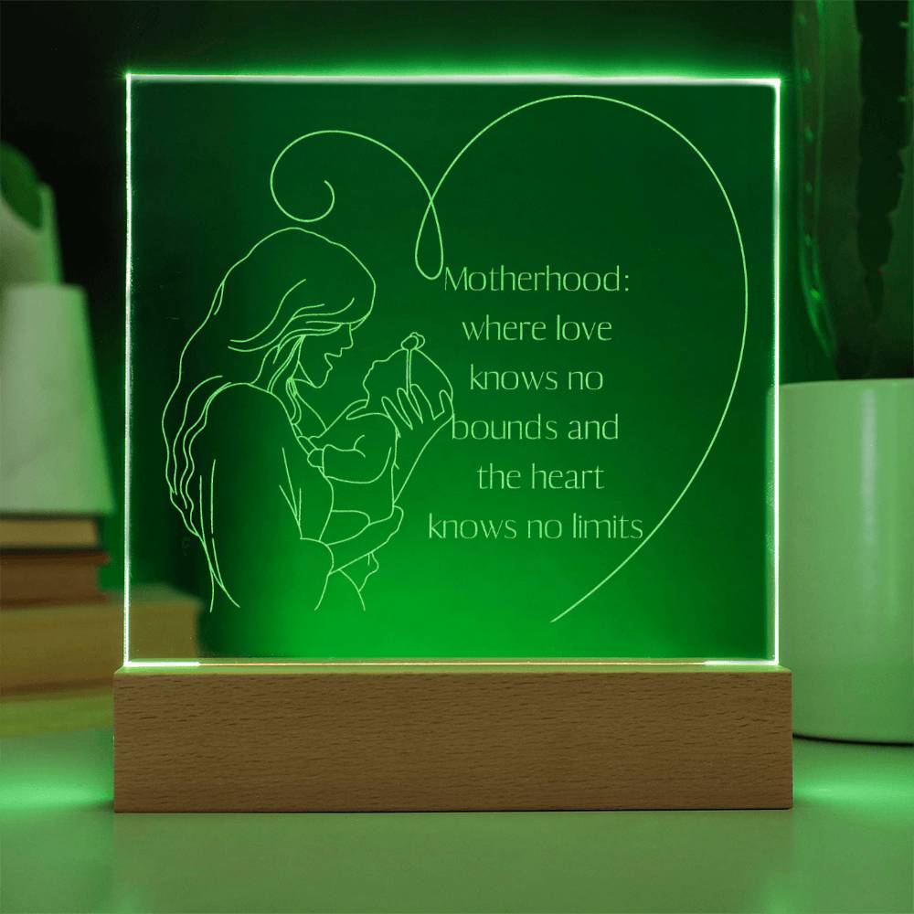 New Mom Engraved LED Plaque Gift for Mother-[Heartfelt Family Gift]