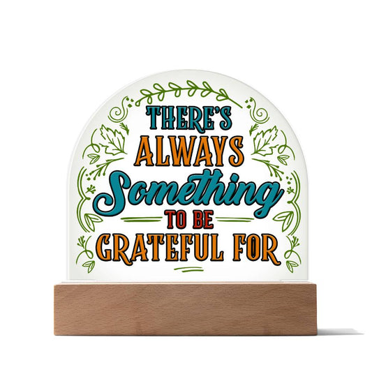 Gratitude Lighted Dome Plaque-[Heartfelt Family Gift]