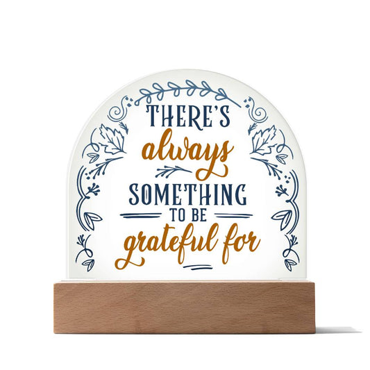 Gratitude Inspirational Lighted Dome Plaque-[Heartfelt Family Gift]