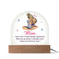 Mom Your Love Lighted Dome Plaque-[Heartfelt Family Gift]