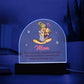 Mom Your Love Lighted Dome Plaque-[Heartfelt Family Gift]
