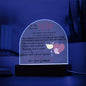 LED Dome Acrylic for Wife - Perfect Gift for Your Loved One-[Heartfelt Family Gift]