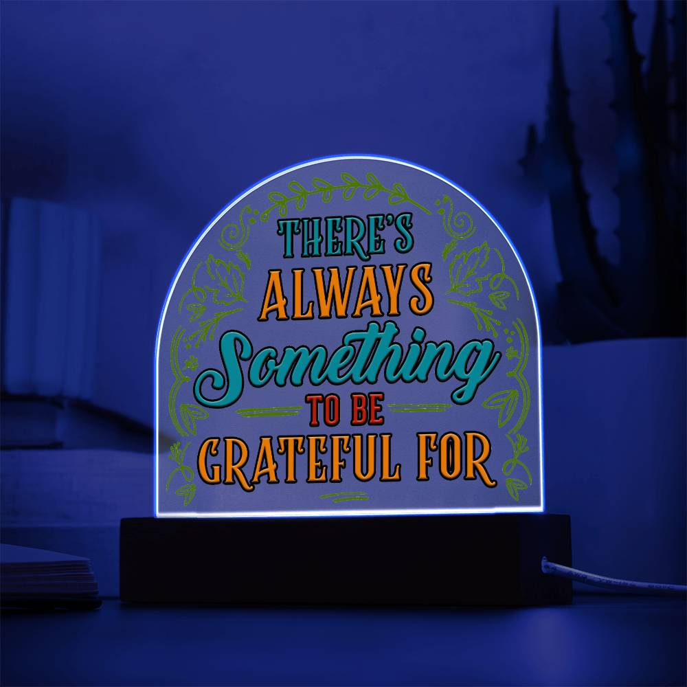 Gratitude Lighted Dome Plaque-[Heartfelt Family Gift]