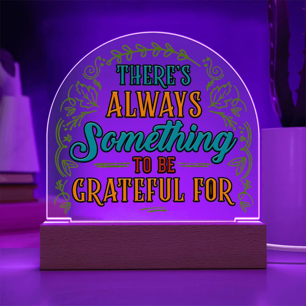 Gratitude Lighted Dome Plaque-[Heartfelt Family Gift]