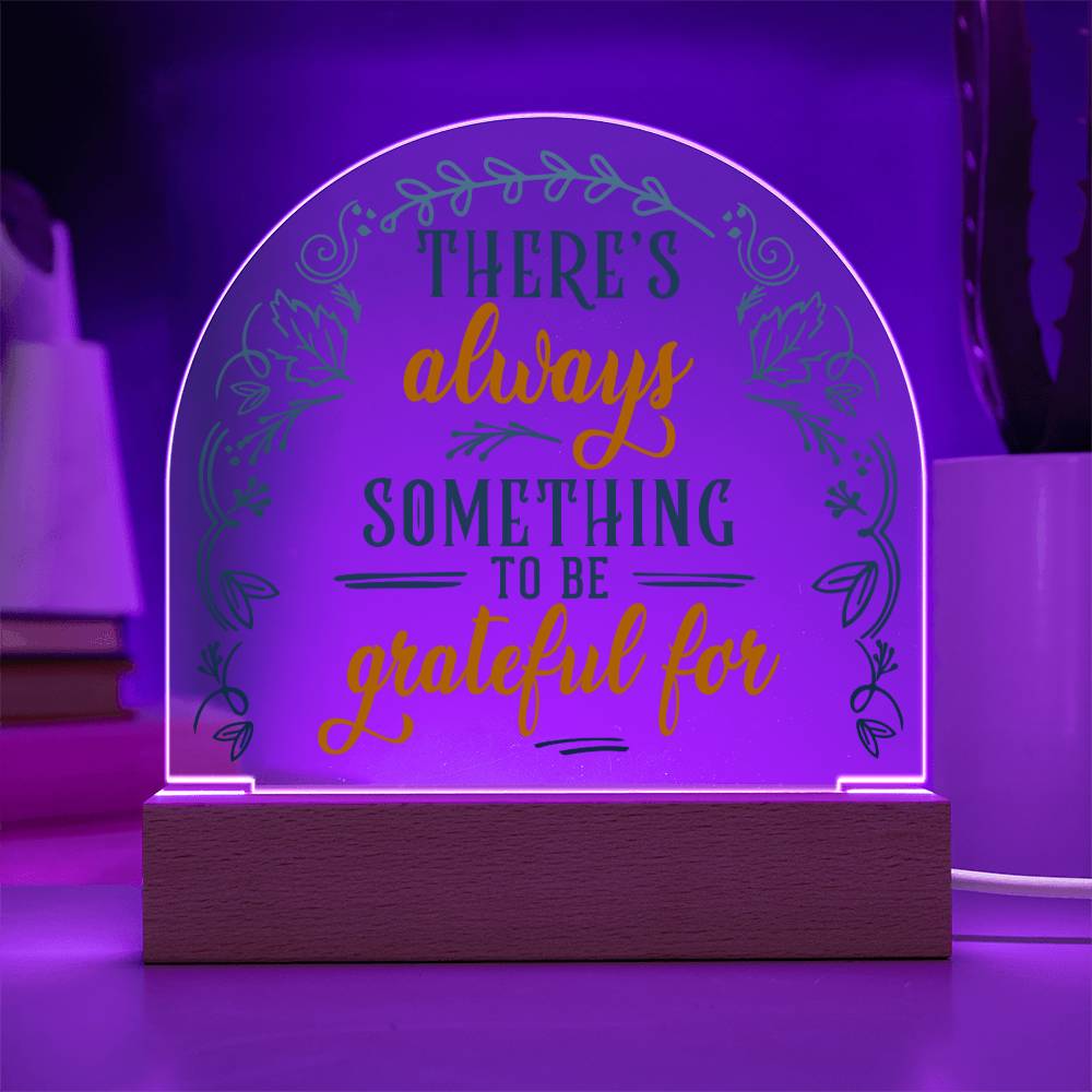 Gratitude Inspirational Lighted Dome Plaque-[Heartfelt Family Gift]