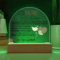 LED Dome Acrylic for Wife - Perfect Gift for Your Loved One-[Heartfelt Family Gift]