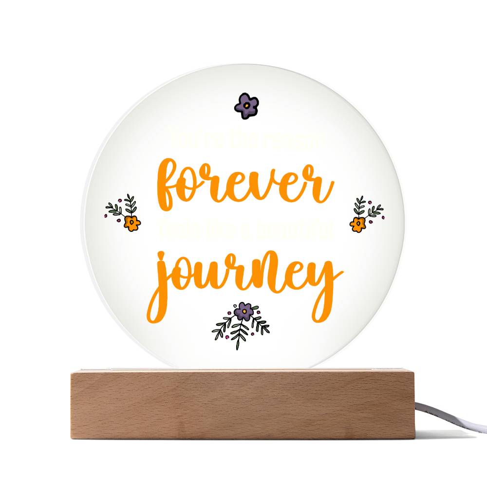 Beautiful Journey Soulmate Acrylic Circle-[Heartfelt Family Gift]