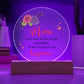 Mom Acrylic Circle Plaque-[Heartfelt Family Gift]
