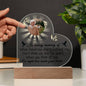 Lighted  Memorial Heart Plaque-[Heartfelt Family Gift]